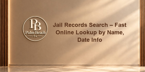 Jail Records Search – Fast Online Lookup by Name, Date Info